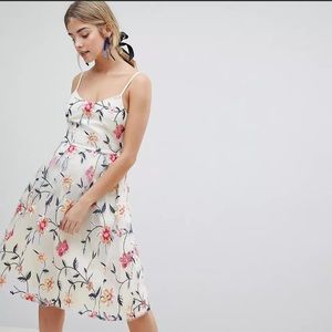 ASOS Allover Floral Embroidered Midi Dress!